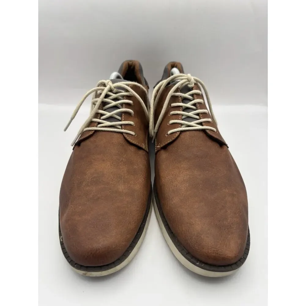 Dr Scholls Sync Brown Leather Oxfords Men Size 11